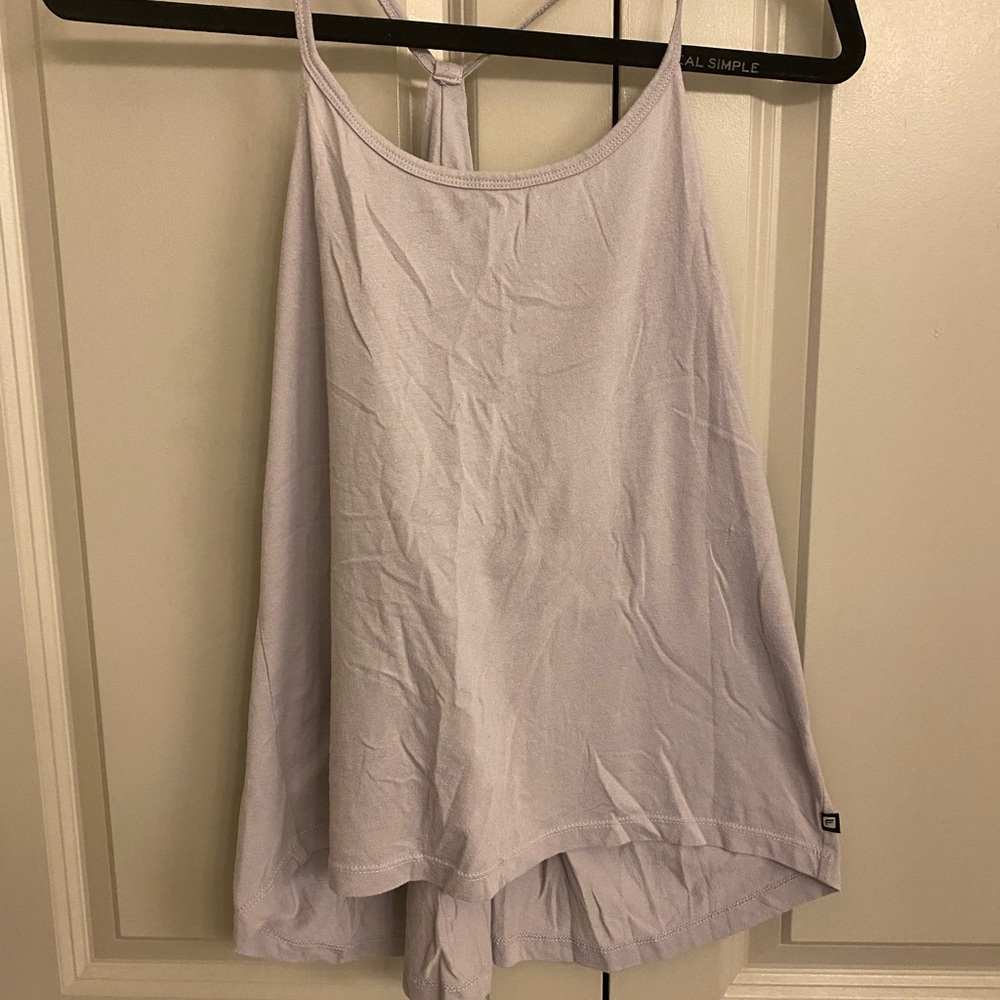 Fabletics Grey Neema Draped Razorback Tank Size S - Picture 3 of 4